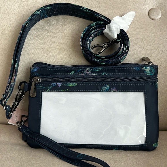 lug Bags Nwt Lug Peekaboo Convertible Crossbody Bag In Bouquet Navy